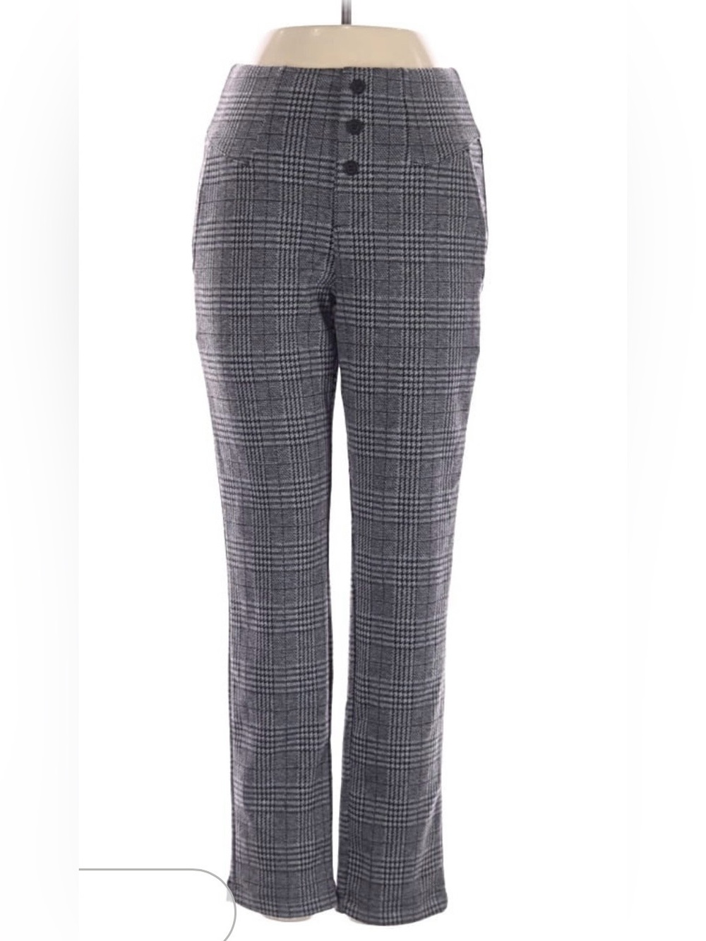 HALARA  Gray Glen Plaid Dress Trousers